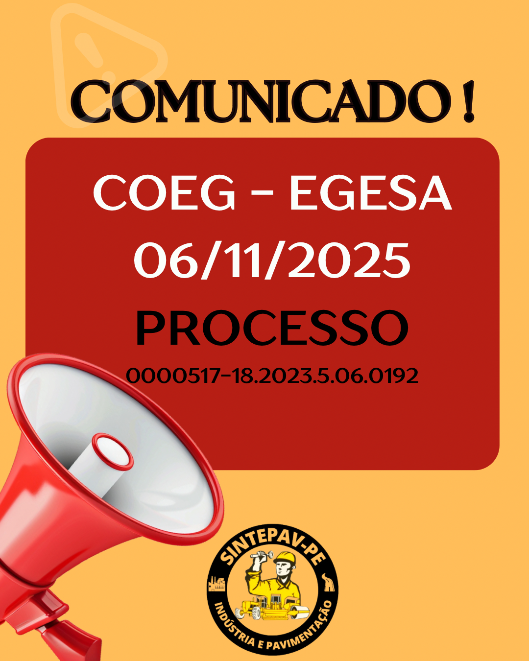 Processo COEG / EGESA