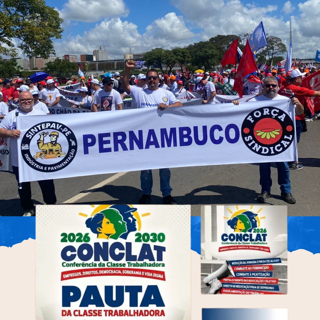 Participação do SINTEPAV-PE na Marcha das Centrais Sindicais em Brasília