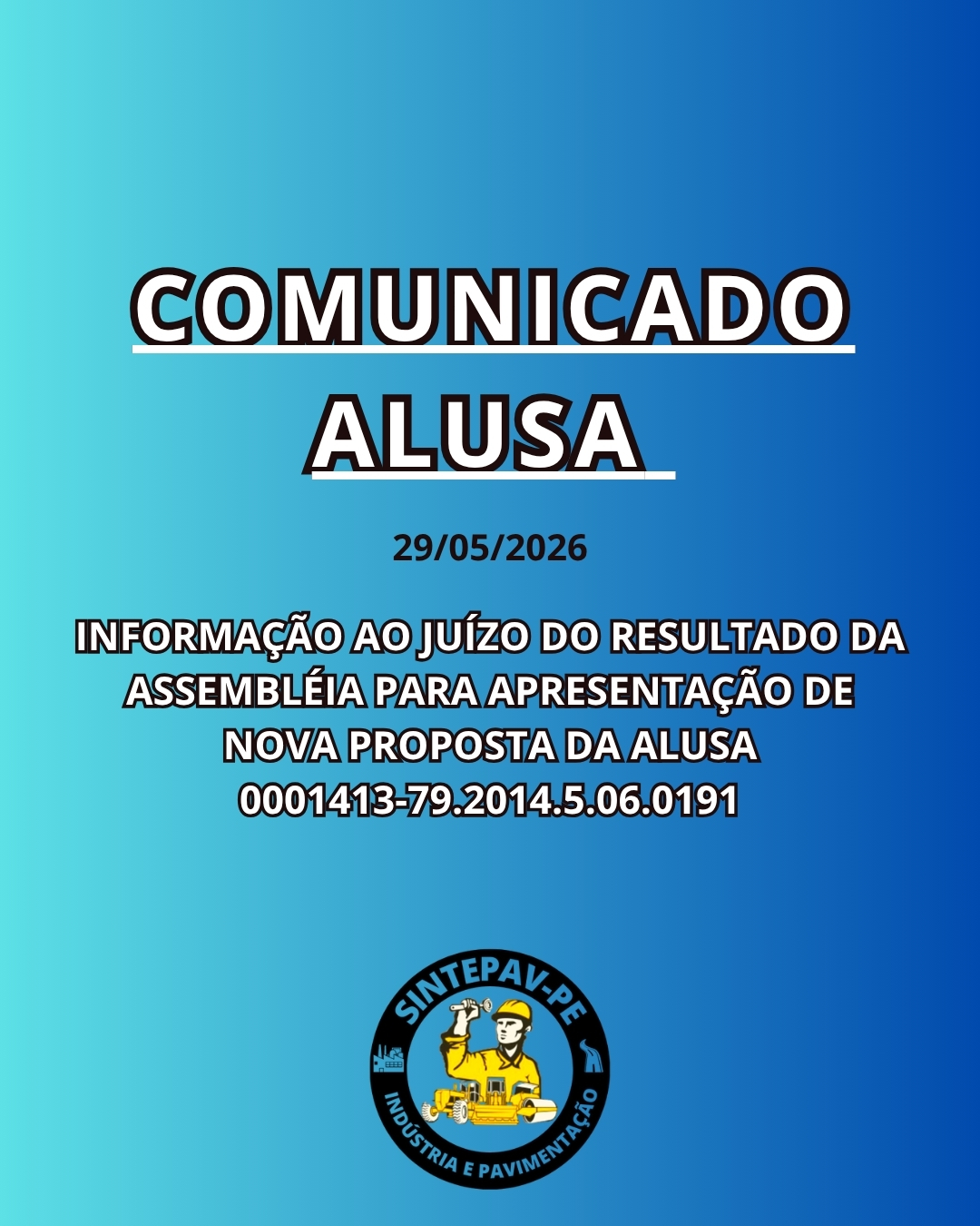 COMUNICADO ALUSA 29-05-2026