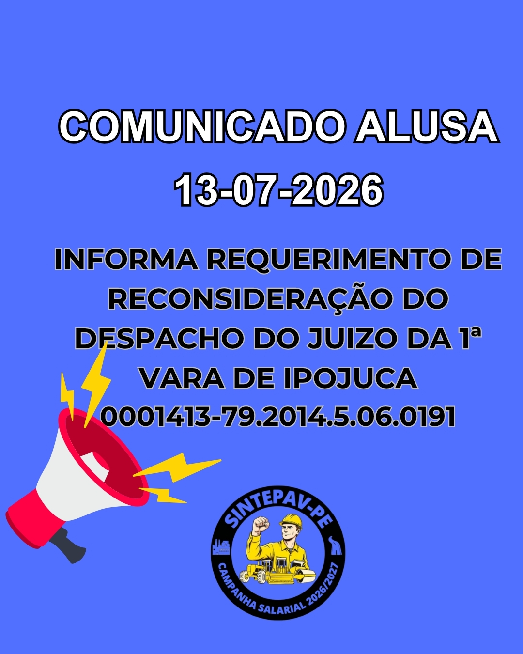 COMUNICADO ALUSA 13-07-2026