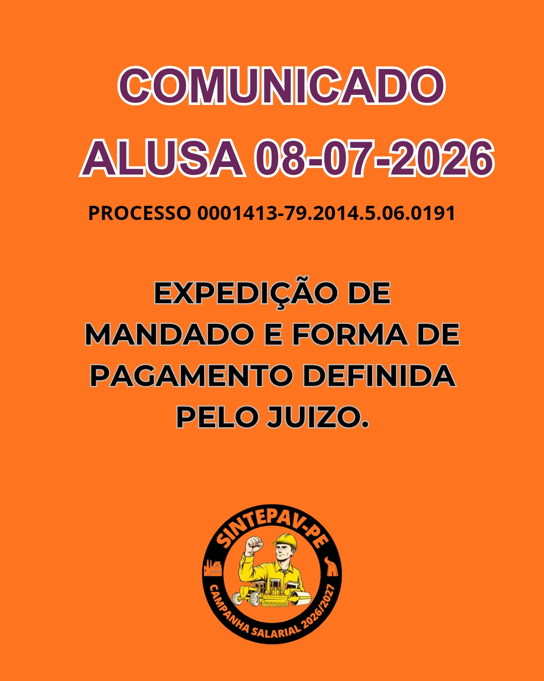 COMUNICADO ALUSA 08/07/2026