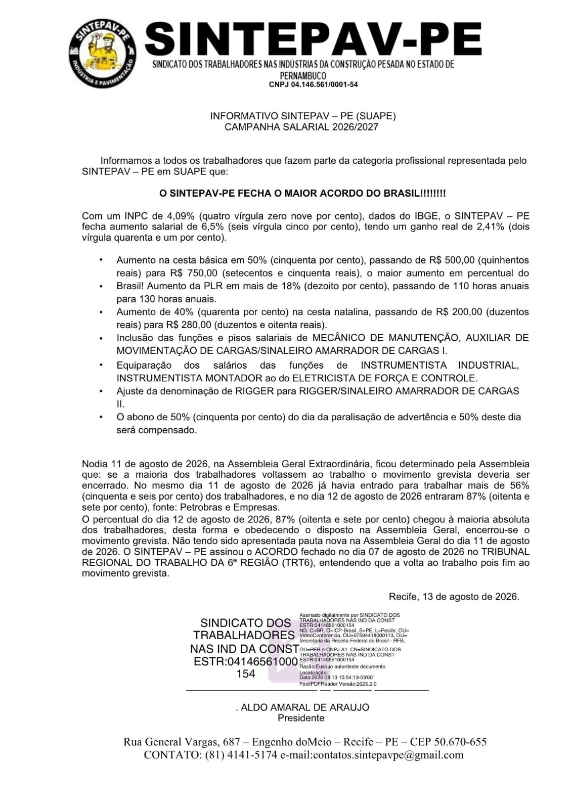 INFORMATIVO SUAPE