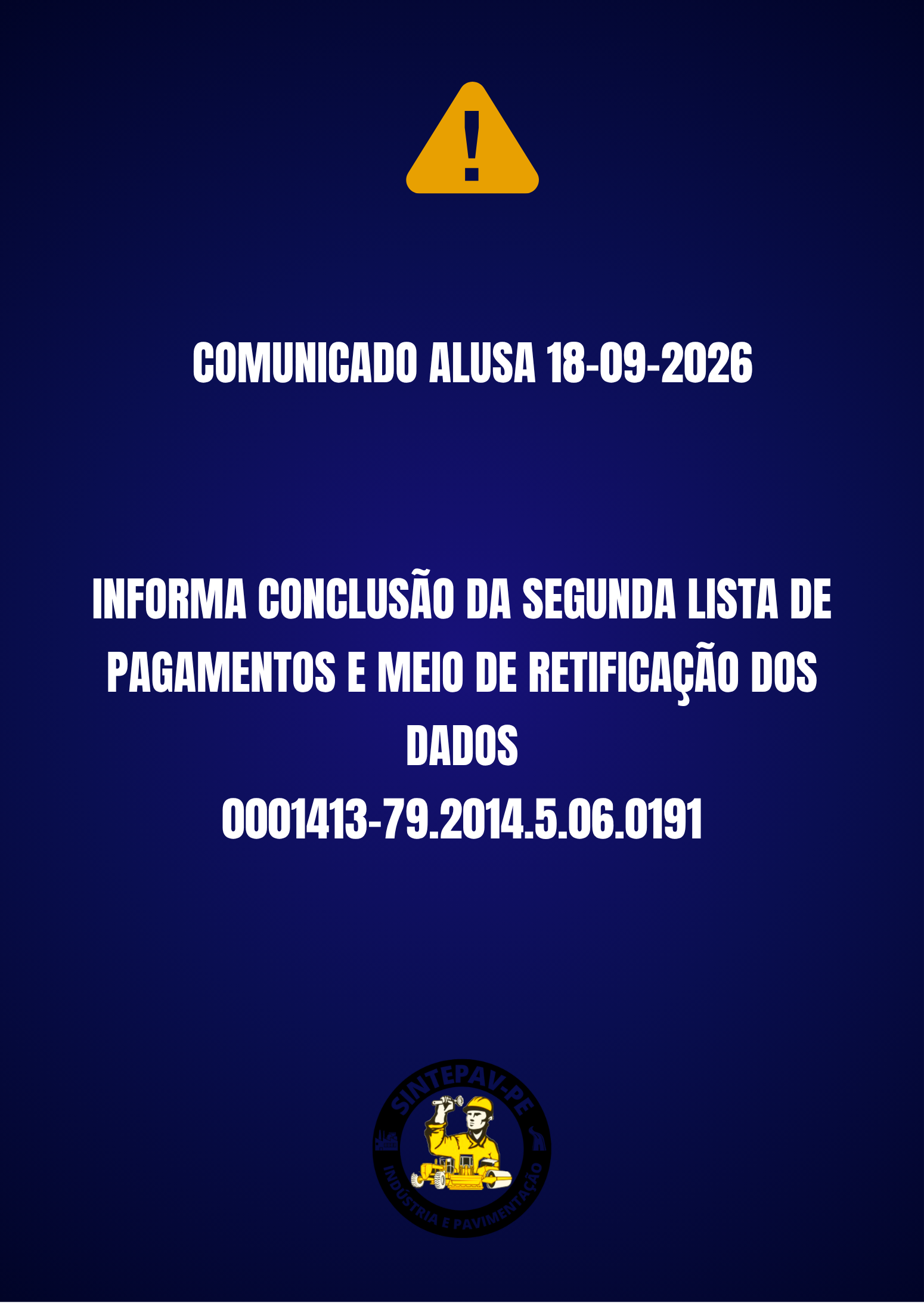 COMUNICADO ALUSA 18/09/2026